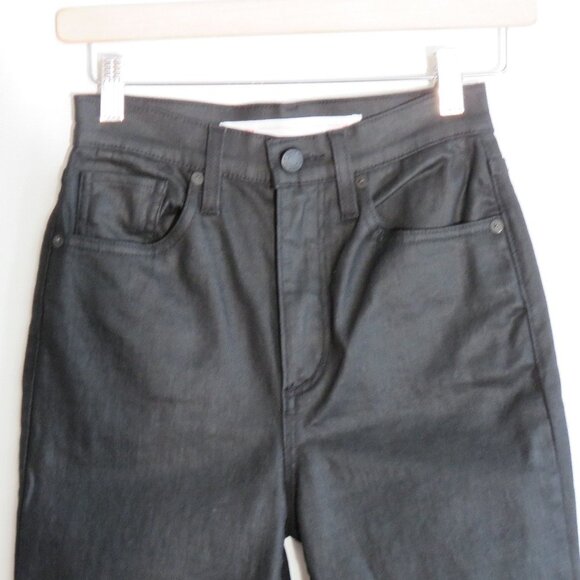 SIMON MILLER X PARAMOUNT GREASE 'Greasy' Black Coated Skinny Jeans - Size 25 - Picture 12 of 15